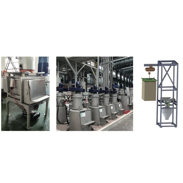 Støvfri posedumpestation